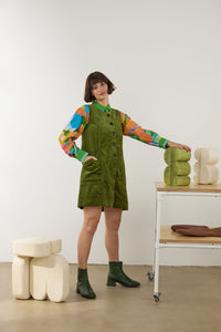 Gorman NZ - Pesto Cord Pinafore - green