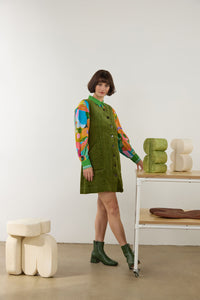 Gorman NZ - Pesto Cord Pinafore - green