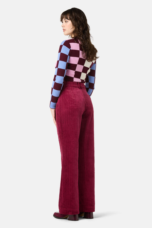 Gorman NZ - Pesto Chilli Cord Pant - burgundy