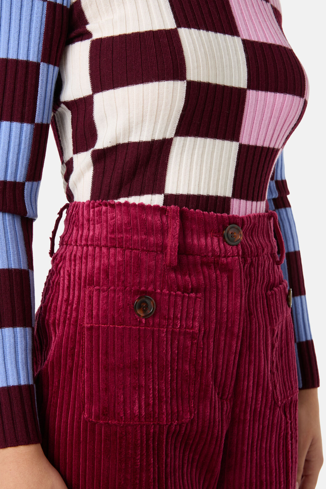 Gorman NZ - Pesto Chilli Cord Pant - burgundy
