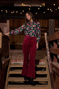 Gorman NZ - Pesto Chilli Cord Pant - burgundy