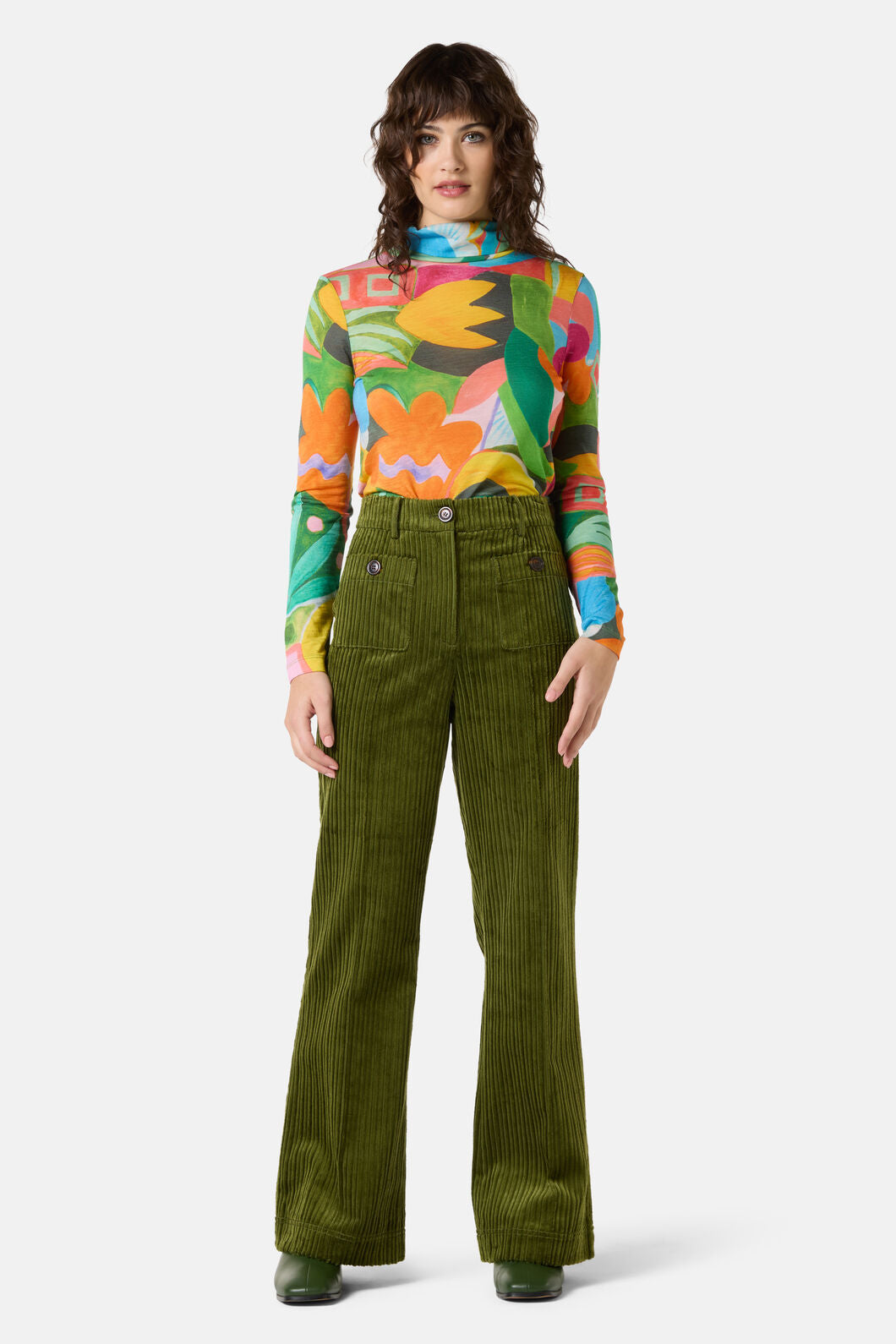 Gorman NZ - Pesto Chilli Cord Pant - green