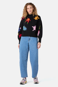 Gorman NZ - Night Garden Motif Jumper - black
