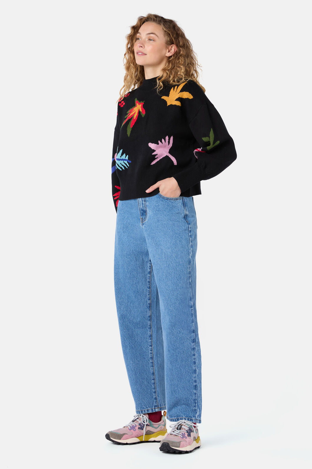 Gorman NZ - Night Garden Motif Jumper - black