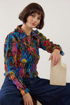 Gorman NZ - Night Garden Shirred Top - print