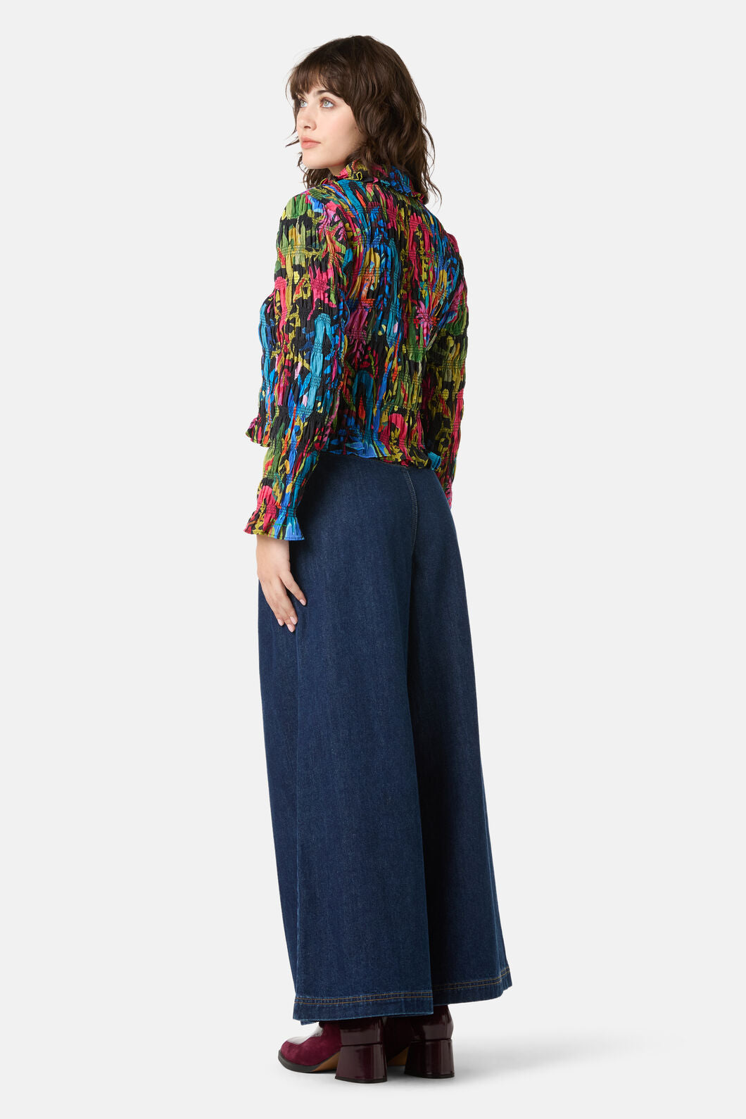 Gorman NZ - Night Garden Shirred Top - print