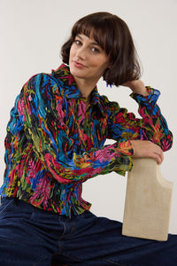 Gorman NZ - Night Garden Shirred Top - print