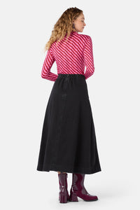 Gorman NZ - Whitney Denim Midi Skirt - grey
