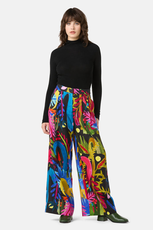 Gorman NZ - Night Garden Wide Pant - print