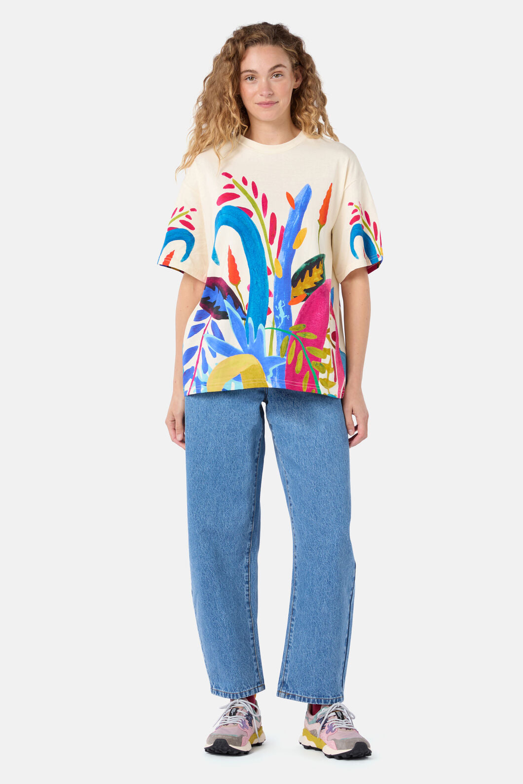 Gorman NZ - Night Garden Oversized Tee - white