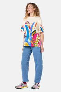 Gorman NZ - Night Garden Oversized Tee - white