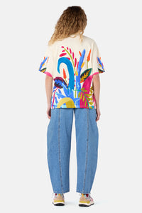 Gorman NZ - Night Garden Oversized Tee - white