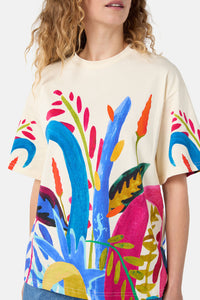 Gorman NZ - Night Garden Oversized Tee - white
