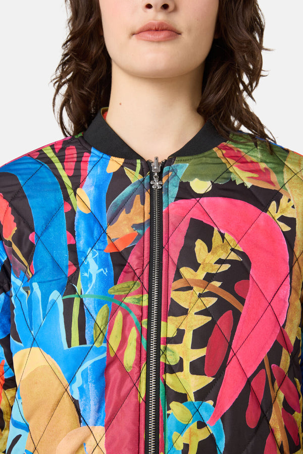 Gorman NZ - Night Garden Quilted Coat - print