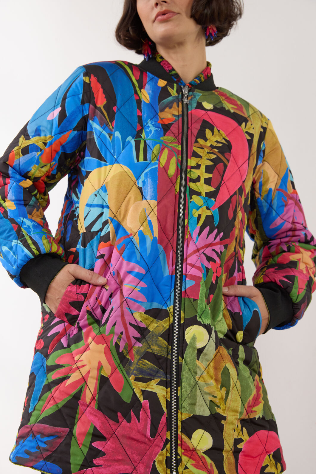 Gorman NZ - Night Garden Quilted Coat - print