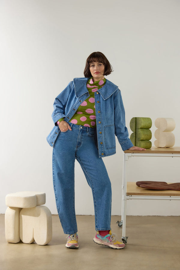 Gorman NZ - Henry Collar Denim Jacket - denim