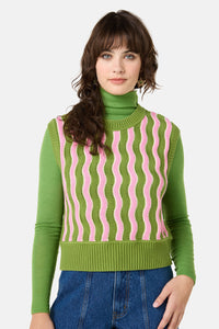 Gorman NZ - Wavy Baby Crochet Vest - multi