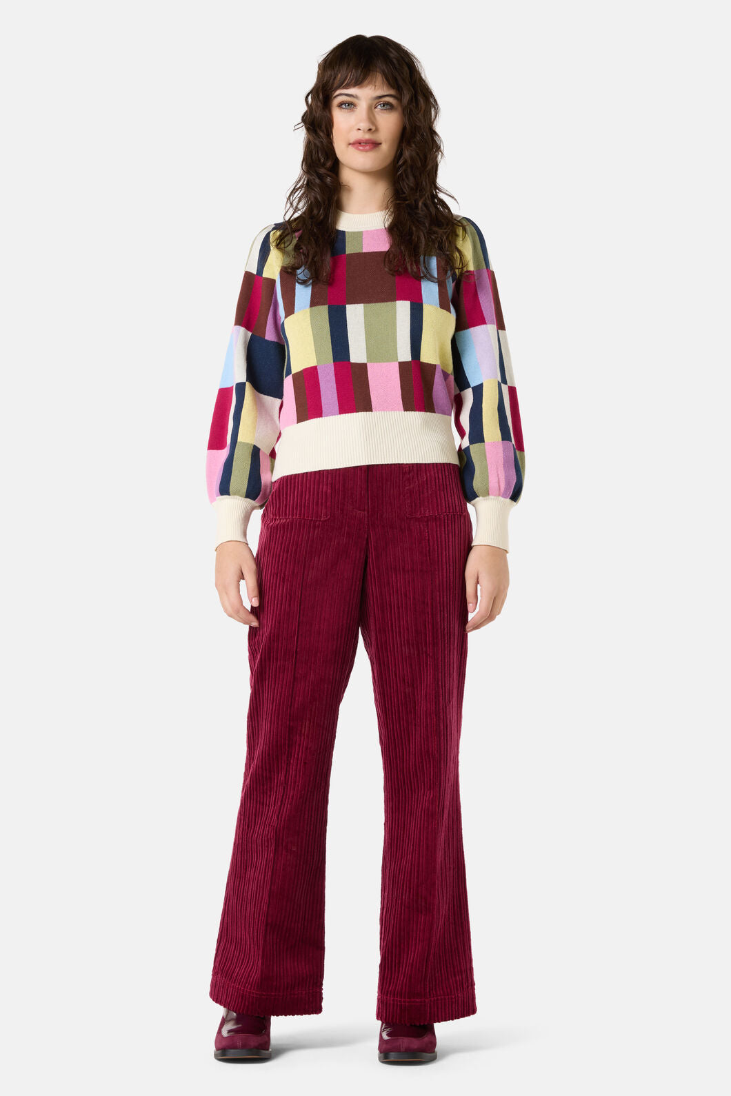 Gorman NZ - Arty Check Knit Jumper - print
