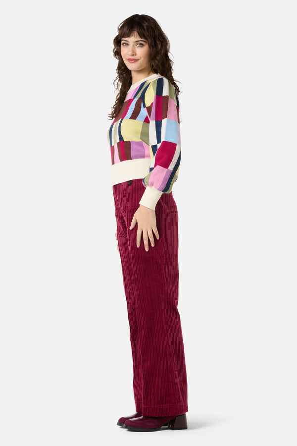 Gorman NZ - Arty Check Knit Jumper - print