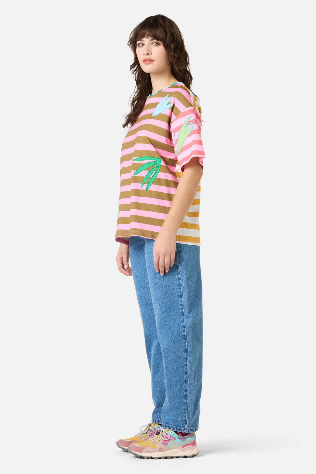 Gorman NZ - Warm Winter Stripe O/S Tee - print