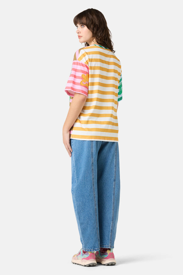 Gorman NZ - Warm Winter Stripe O/S Tee - print