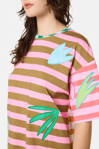 Gorman NZ - Warm Winter Stripe O/S Tee - print