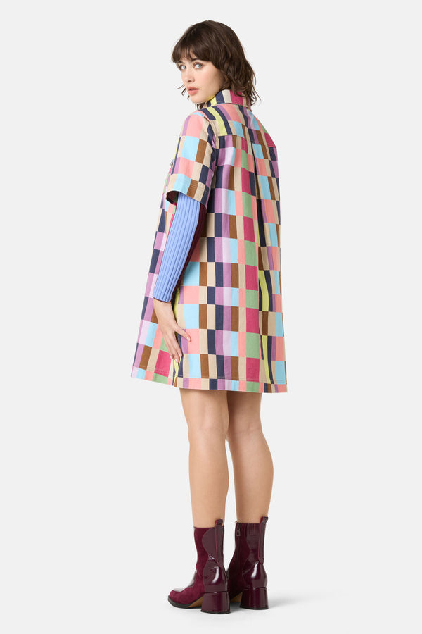 Gorman NZ - Arty Check Denim Shirt Dress - print
