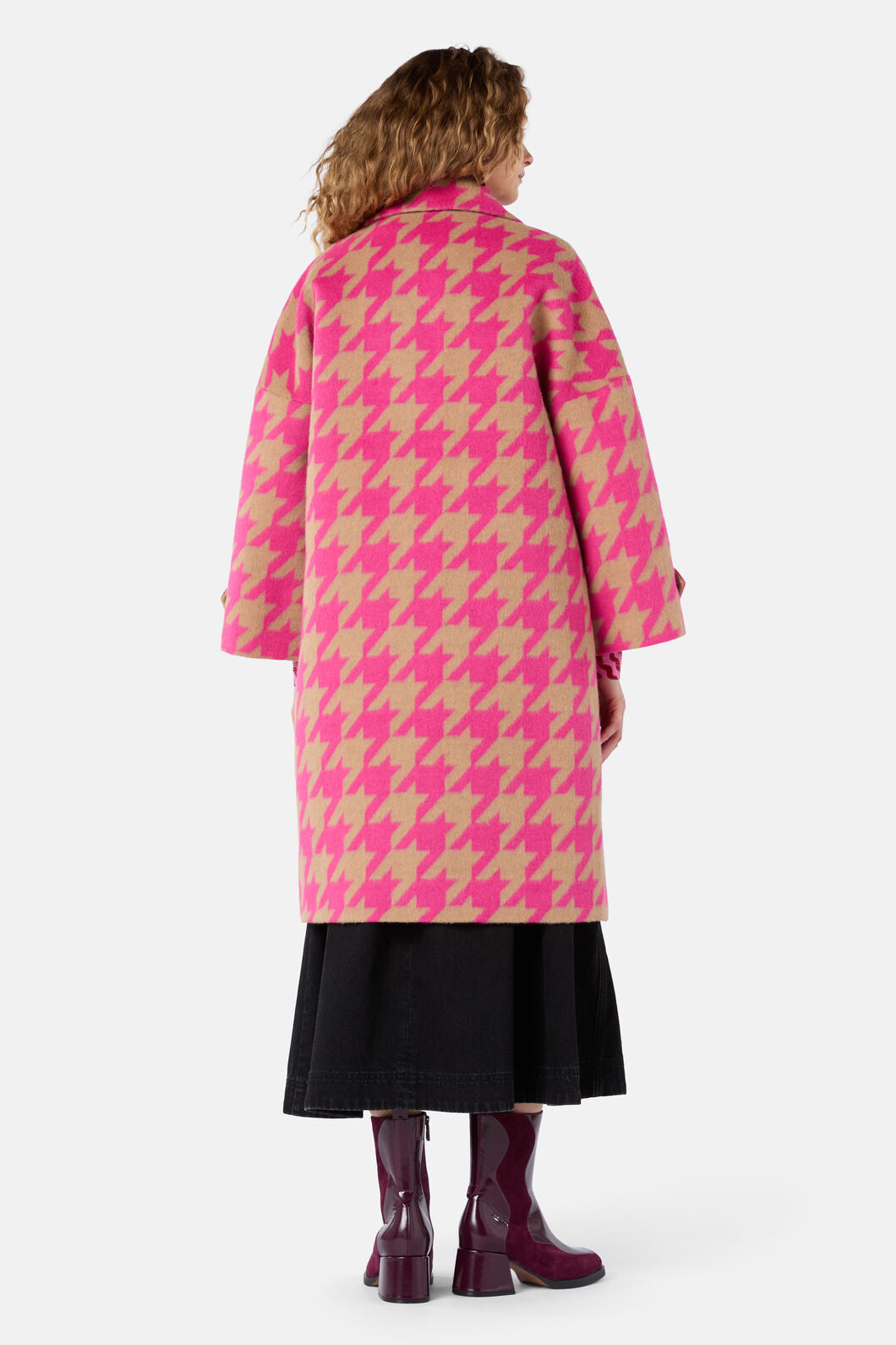 Gorman NZ - Houndstooth Pink Coat - pink