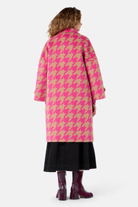 Gorman NZ - Houndstooth Pink Coat - pink