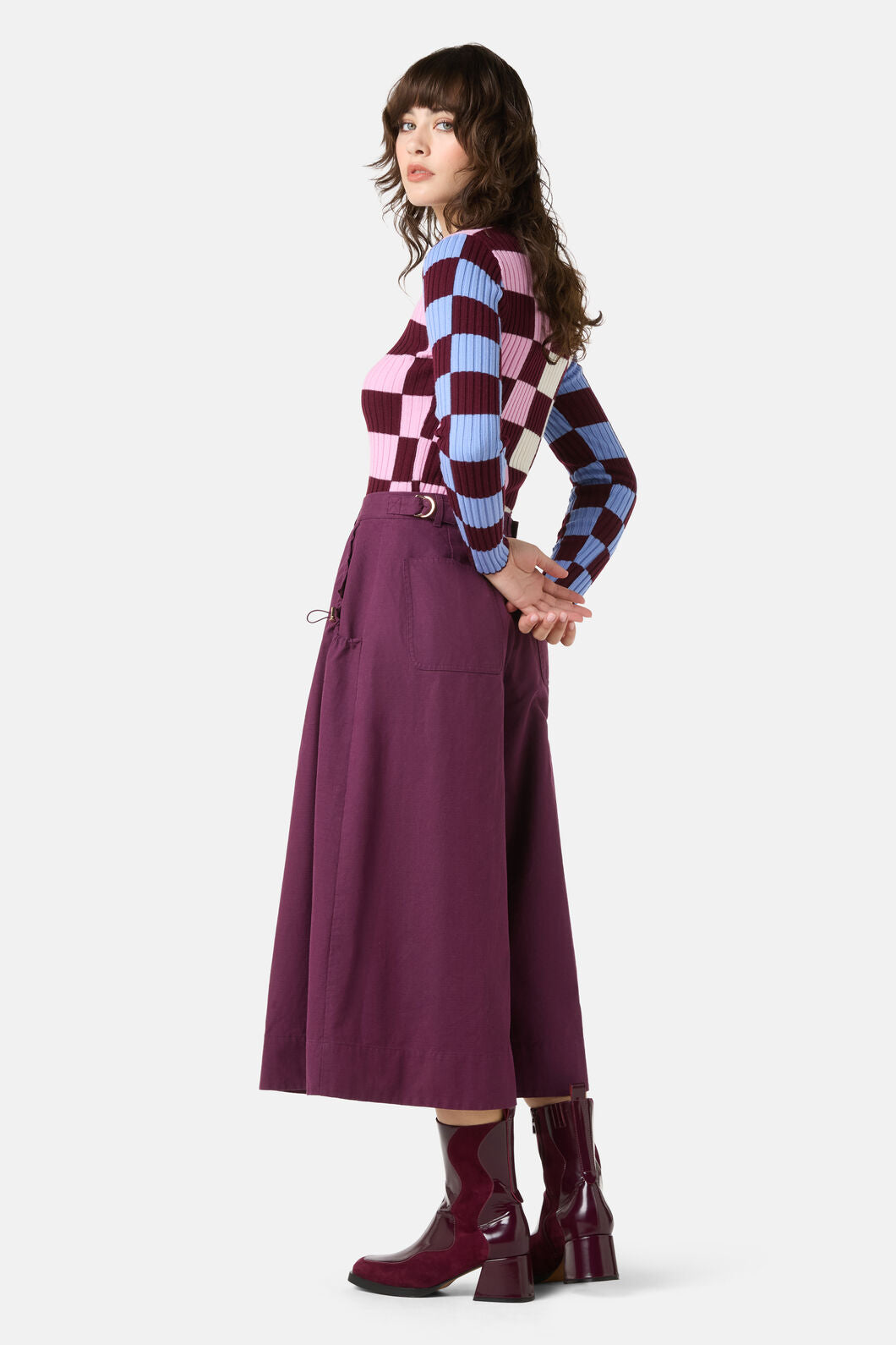 Gorman NZ - Monica Toggle Skort - deep-purple