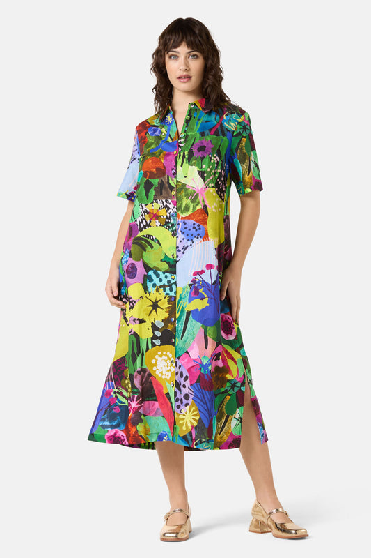 Gorman NZ - Electric Eden Shirt Dress - print