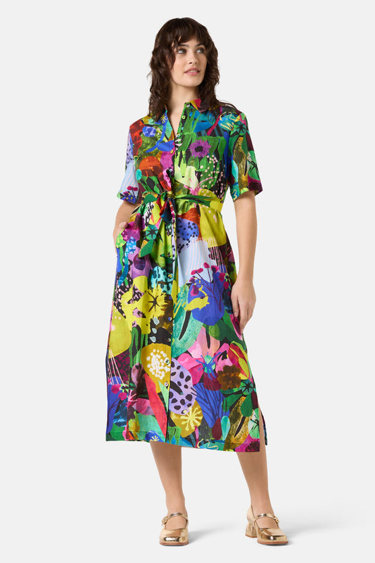 Gorman NZ - Electric Eden Shirt Dress - print