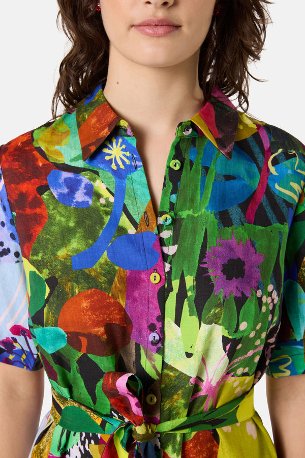 Gorman NZ - Electric Eden Shirt Dress - print