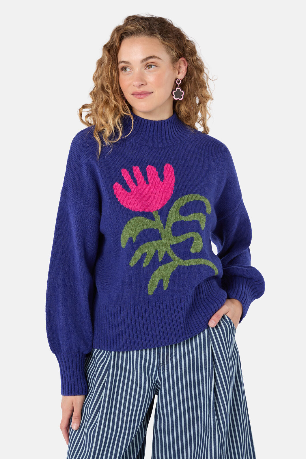 Gorman NZ - Moroccan Flower Jumper - blue