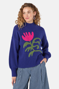 Gorman NZ - Moroccan Flower Jumper - blue