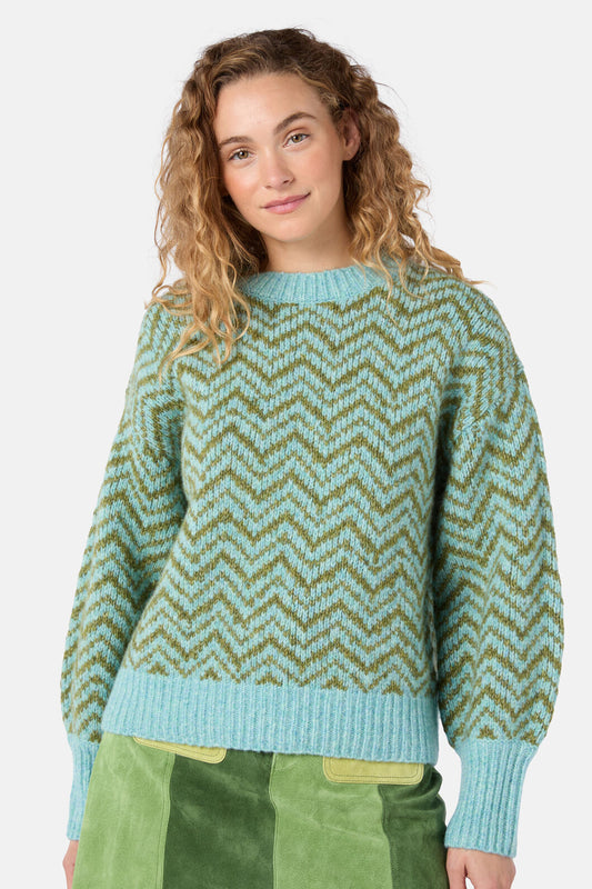 Gorman NZ - Moroccan Stripe Jumper - green