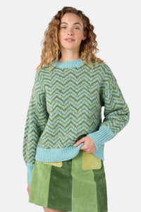 Gorman NZ - Moroccan Stripe Jumper - green