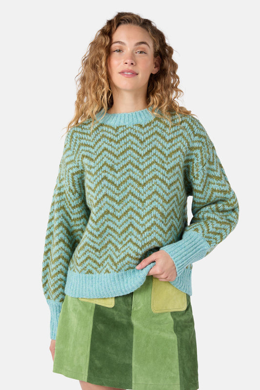 Gorman NZ - Moroccan Stripe Jumper - green