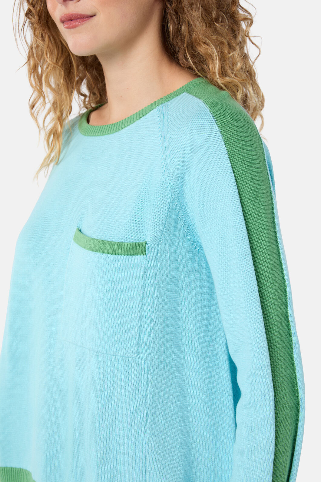 Gorman NZ - Splice Sporty Cotton Jumper - blue