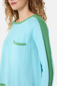 Gorman NZ - Splice Sporty Cotton Jumper - blue