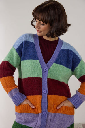 Gorman NZ - Palette Pop WideStripeCardigan - stripe