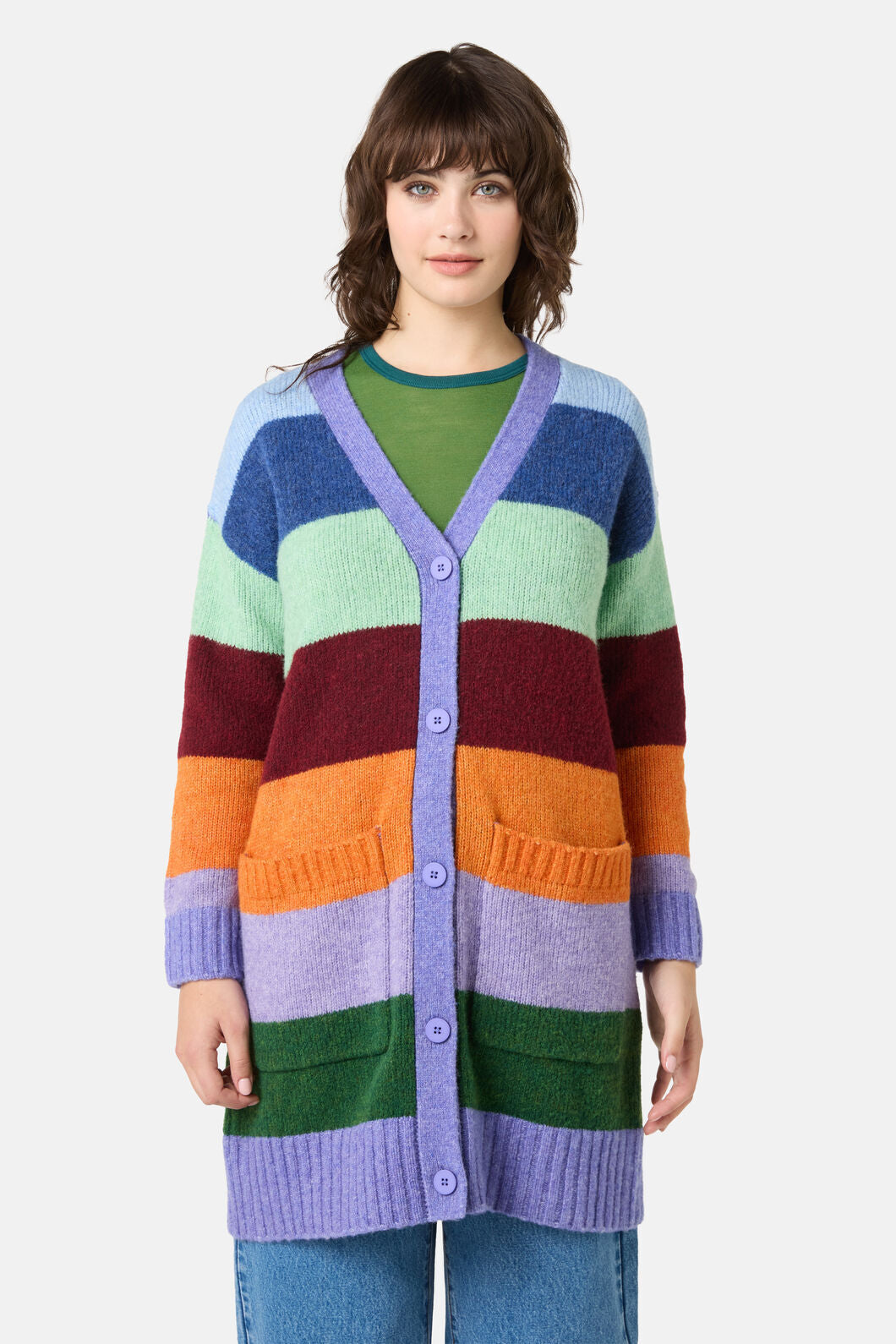 Gorman NZ - Palette Pop WideStripeCardigan - stripe