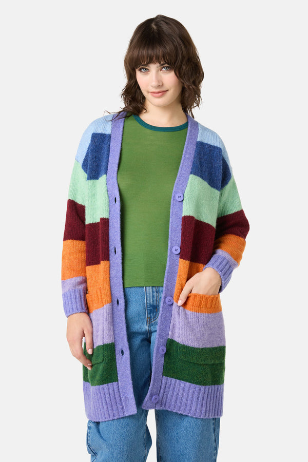 Gorman NZ - Palette Pop WideStripeCardigan - stripe
