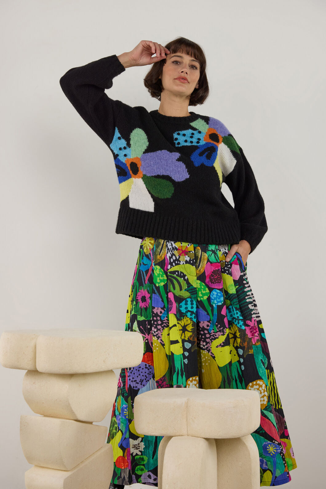 Gorman NZ - Electric Eden Jumper - multi