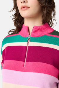 Gorman NZ - Sporty Stripe Jumper - pink