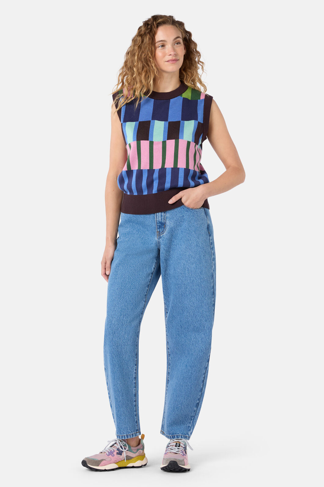 Gorman NZ - Warpweave Knit Vest - multi