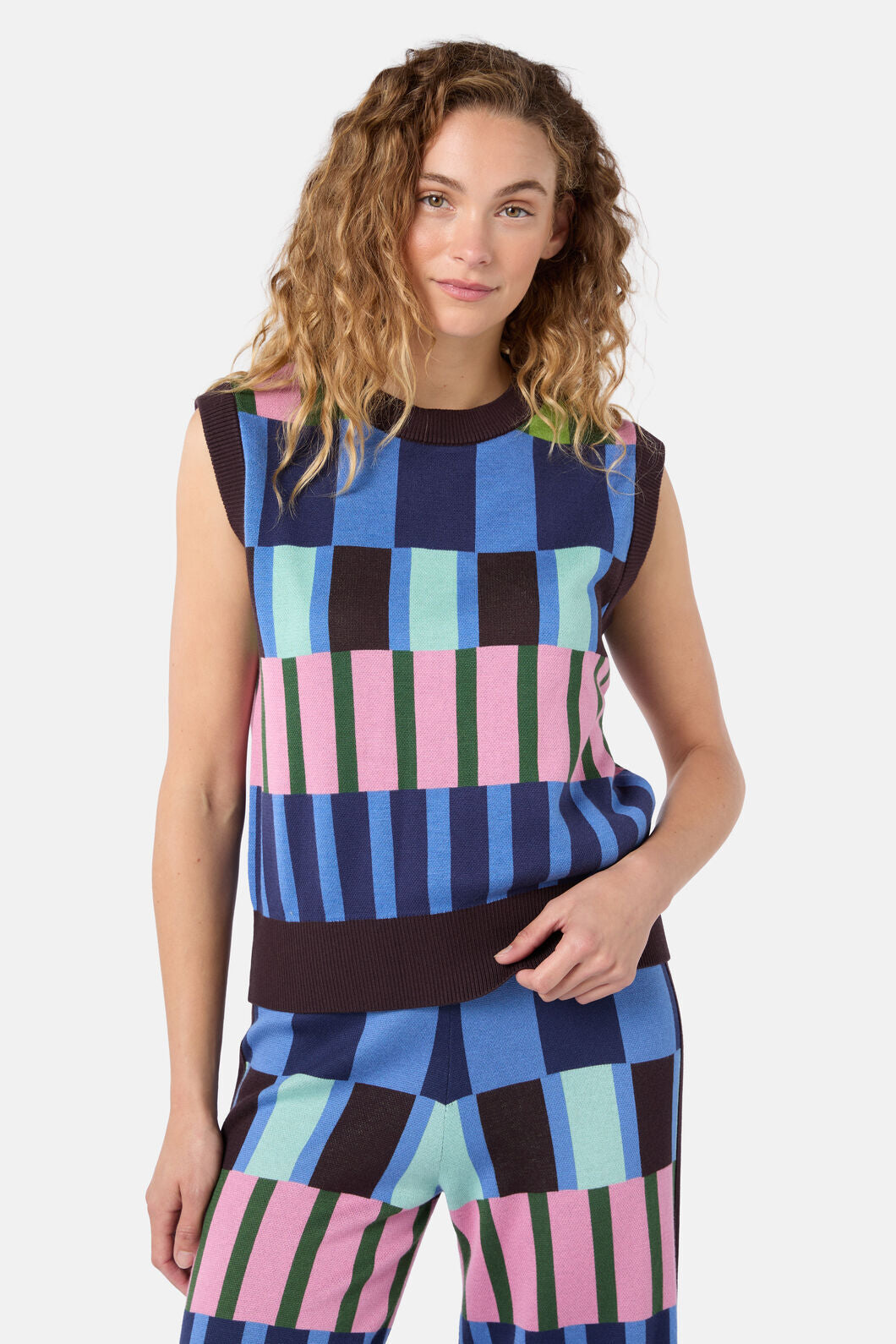Gorman NZ - Warpweave Knit Vest - multi
