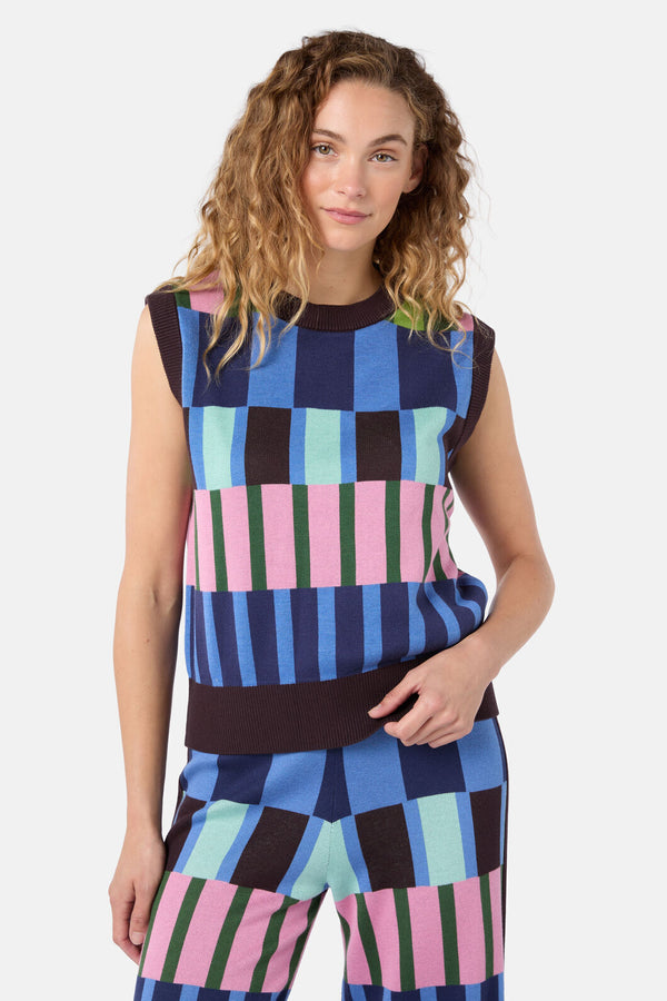 Gorman NZ - Warpweave Knit Vest - multi