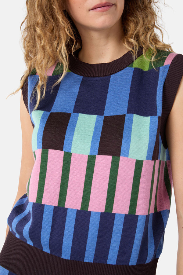 Gorman NZ - Warpweave Knit Vest - multi