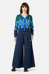 Gorman NZ - Squiggle Cardigan - stripe